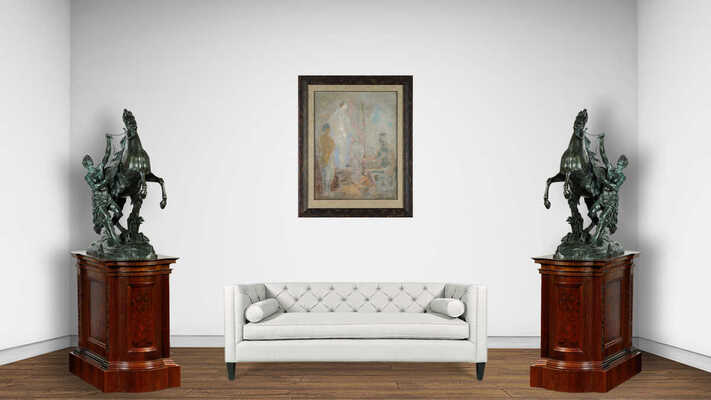 Кудряшёв Владимир Владимирович. В мастерской художника